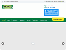 Tablet Screenshot of bio-cleancarpetcleaning.com